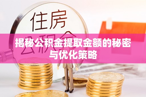 曹县揭秘公积金提取金额的秘密与优化策略